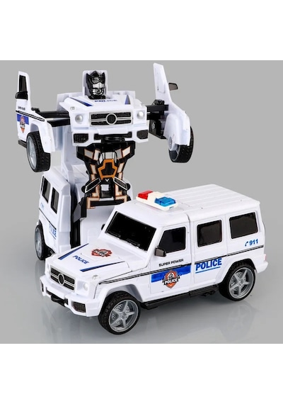 Soulader Tek Tuşla Hızlı Dönüşen Robot Oyuncak Araba - Çocuklar İçin Ataletli Ve Çarpışmalı Şekil Değiştiren Süper Oyuncak
