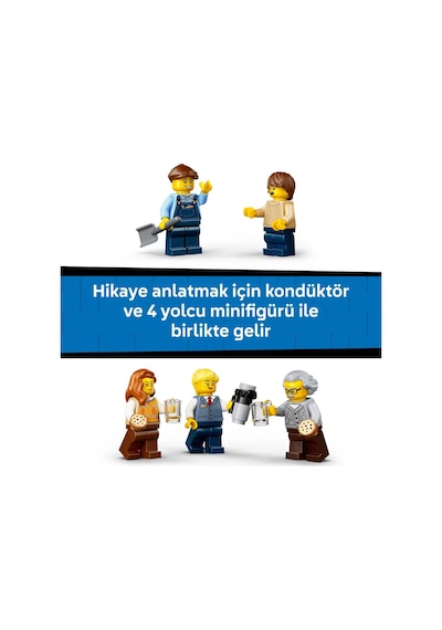 LEGO® City Klasik Buharlı Tren 60511 - 7 Yaş ve Üzeri Çocuklar İçin Yaratıcı Oyuncak Yapım Seti (575 Parça)