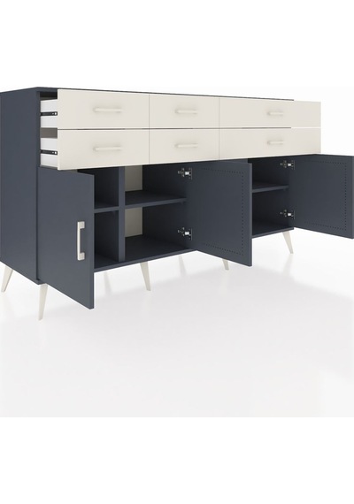Hyperion Konsol 3 Raflı 6 Çekmeceli 4 Kapaklı 176x44x99 Antrasit- Antrasit-antrasit/aytaşı Hyperion Konsol 3 Raflı 6 Çekmeceli 4 Kapaklı 176x44x99 Antrasit- Antrasit-antrasit/aytaşı