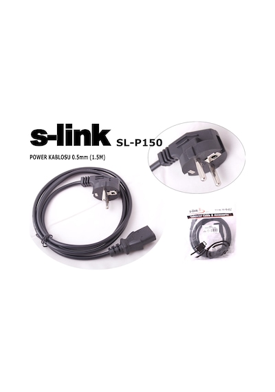 S-Link Sl-P150 1.5Mt 0.50Mm Power Elektrik Kablosu