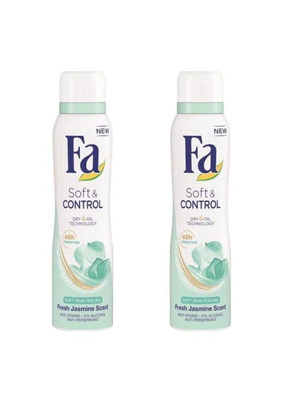 Fa Soft & Control Kadın Sprey Deodorant 2 x 150 ML