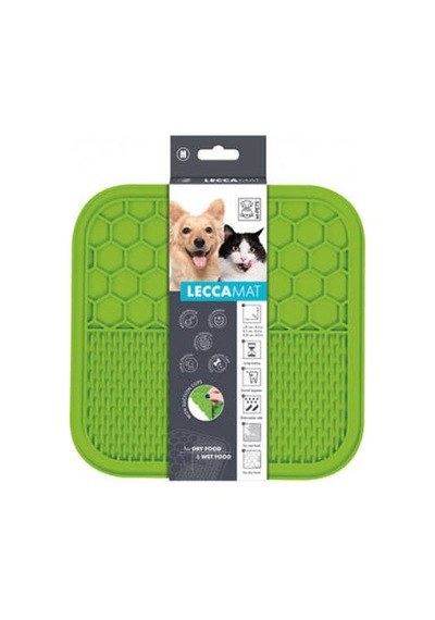 Lecca Kedi Ve Köpekler İçin Yavaş Beslenme Ödül Matı Medium Yeşil 21x21 Cm