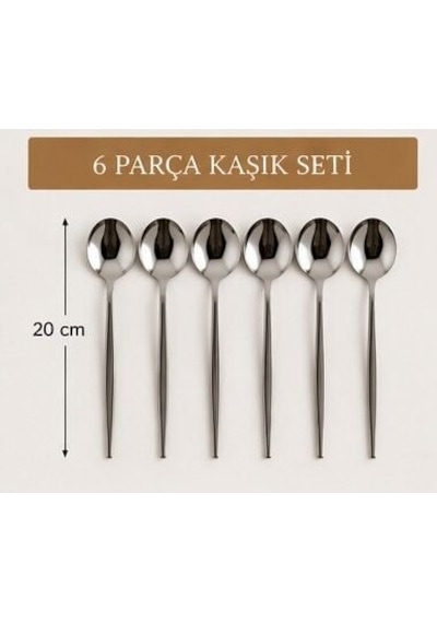 Yemek Kaşığı - Altı Parça Gümüş