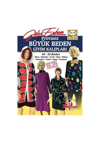 Güler Erkan Provasız Büyük Beden Giyim Kalıpları No:91