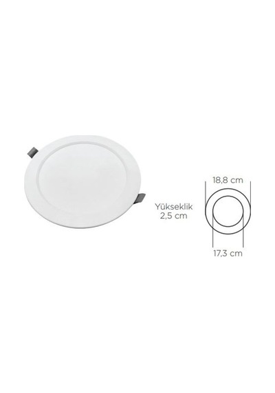 Zmr 15 W Slım Panel Led Spot 6500k Beyaz