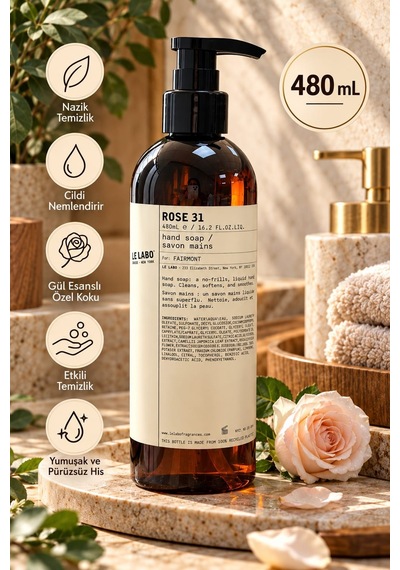 Le Labo Rose 31 Hand Soap Sıvı El Sabunu 480 Ml