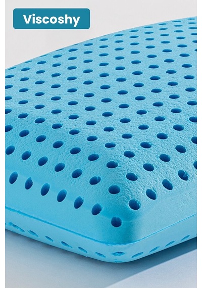 Viscoshy Lunavera Airflow Hava Kanallı Ortopedik Visco Yastık Premium Ortopedik Visko, Lüks, Visco Yastık Beyaz