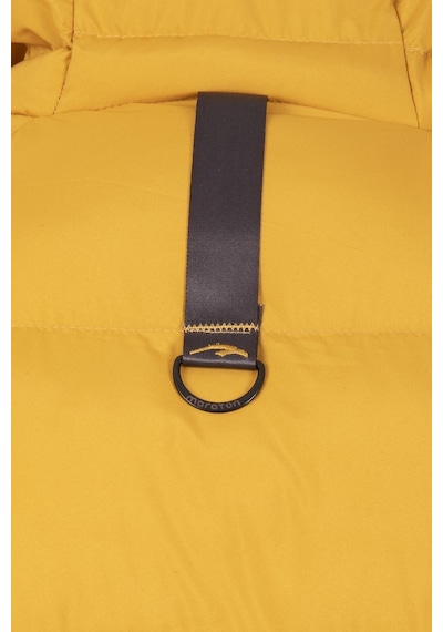 Maraton Sportswear Regular Erkek Kapşonlu Uzun Kol Basic Safran Mont 21259-safran Safran