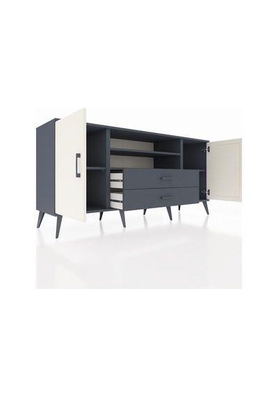 Hyperion Konsol 4 Raflı 2 Çekmeceli 2 Kapaklı 176x44x83 Antrasit-aytaşı/antrasit Aytaşı/antrasit Hyperion Konsol 4 Raflı 2 Çekmeceli 2 Kapaklı 176x44x83 Antrasit-aytaşı/antrasit Aytaşı/antrasit