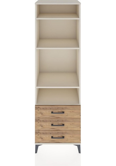Hyperion Dolap 4 Raflı 3 Çekmeceli 60x44x195 Aytaşı-çam Aytaşı