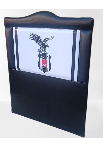 Bengi Ticaret Dk Taraftar Beşiktaş Suni Deri Kumaş Tek Kişilik Başlık Siyah 90