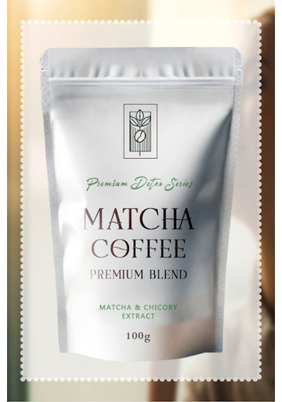 Premium Detox Series Matcha Coffee 100g, Matcha Ve Hindiba İçerikli Özel Formül Diğer