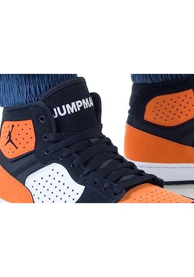 Nike Jordan Access Basketbol Ayakkabısı Beyaz - Turuncu - Siyah