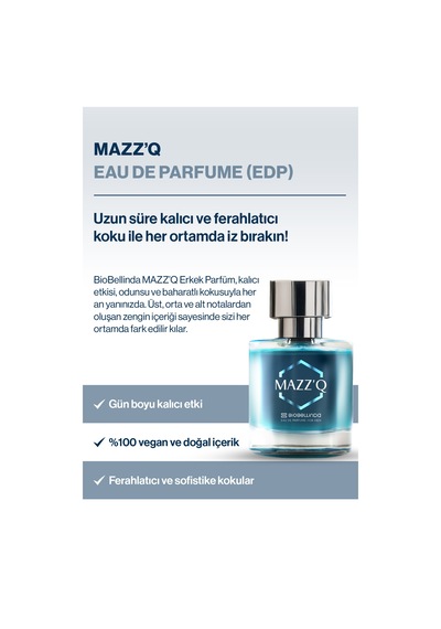 Mazz'q Eau De Parfume For Men Hissettiren Erkek Parfüm 50 Ml Odunsu