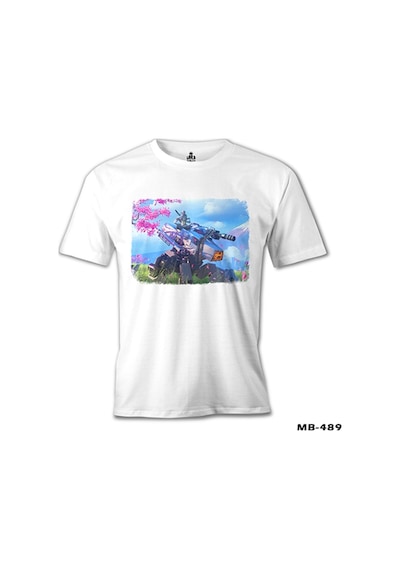 Overwatch - Genji Beyaz Erkek Tshirt