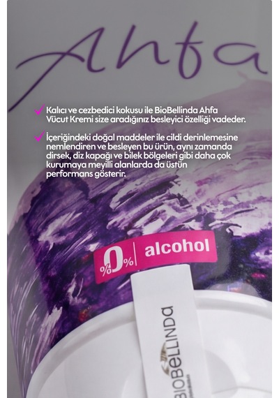 Doğal Ahfa Vücut Nemlendirici Ve Bakım Kremi Tam Koruma Sağlar 200 Ml