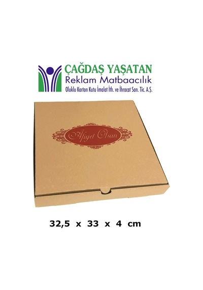 32 X 32 Pizza Kutusu 100 Adet - 021 Diğer