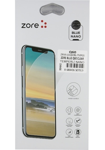 Zore Lg Q60 Uyumlu Ön Koruma Nano Ekran Koruyucu