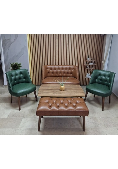 Azra Mobilya Deri Çay Seti Koltuk Takımı Oturma Grubu Cafe Mobilya Ofis-büro Mobilya Balkon Mobilya Taba-yeşil Azra Mobilya Deri Çay Seti Koltuk Takımı Oturma Grubu Cafe Mobilya Ofis-büro Mobilya Balkon Mobilya Taba-yeşil