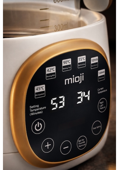 Mioji Mio K99 Çok Fonksiyonlu Isı Kontrolü LED Ekranlı Elektrikli Mama Kettle