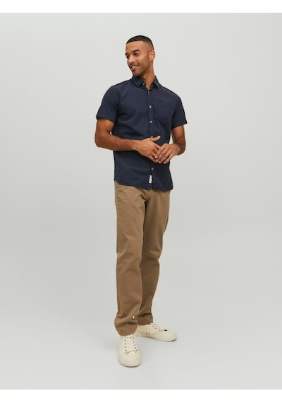 Jack & Jones Jack&jones Kısa Kollu Lacivert Erkek Gömlek 12235362 001