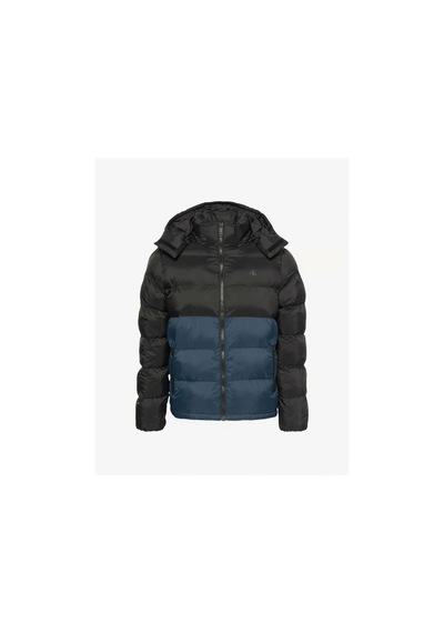 Calvin Klein Jeans Uzun Kollu Naylon Renk Bloklu Şişme Erkek Ceket Lv04rd527g-ub1 Siyah