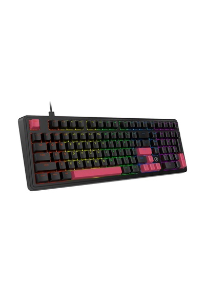 Ak980 Red Switch Kablolu Mekanik Oyun Klavyesi- Rainbow Aydınlatmalı Siyah/kırmızı
