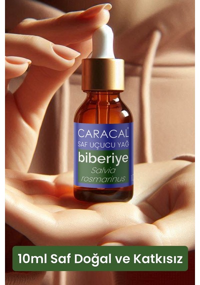 Caracal Saf Biberiye Yağı 10ml Doğal Biberiye Uçucu Yağı 10 ML