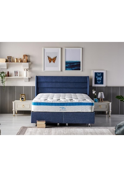 Çift Kişilik Paket Yaylı Lüks Full Ortopedik Yatak 180x200 cm Nir