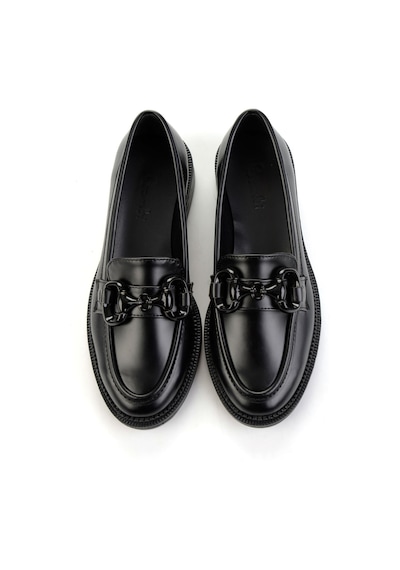 Bambi Siyah Kadın Loafer Ayakkabı K01216401309 Siyah