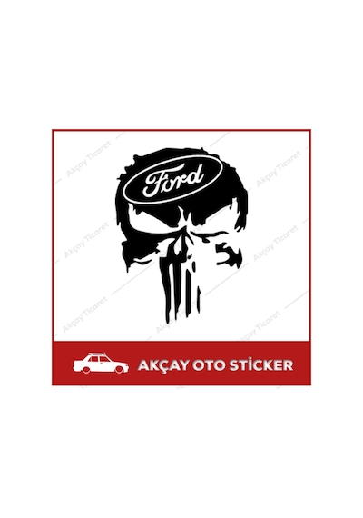 Ford Kuru Kafa Sticker Araç Ford Sticker Kuru Kafa Oto Sticker