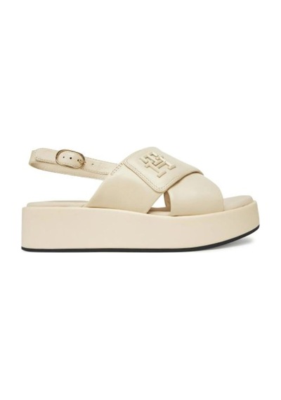 Kadın Hw Padded Leather Sandal Sandalet Fw0fw08808acj Bej