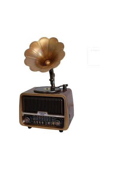 Everton Rt-601 Gramafonlu Bluetooth Fm-usb-tf-aux Şarjlı Nostaljik Radyo