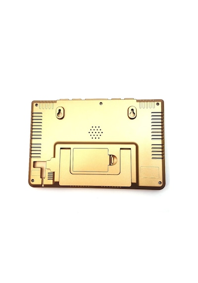 Enarose 1708 Diijital Duvar-Masa Saati Alarm- Isı-Nem Ölçer Gold