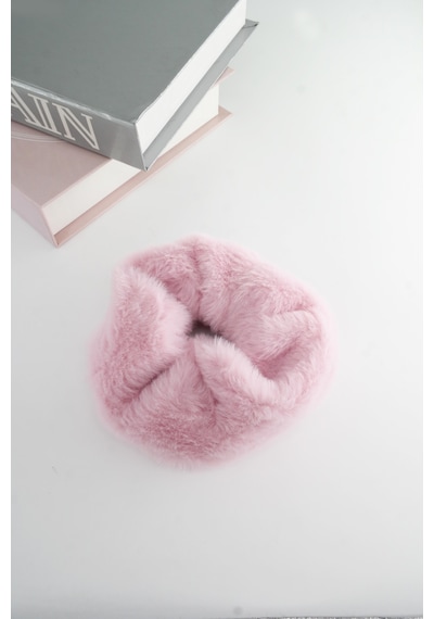 Bayan Peluş Lastik Toka-5102 Pembe