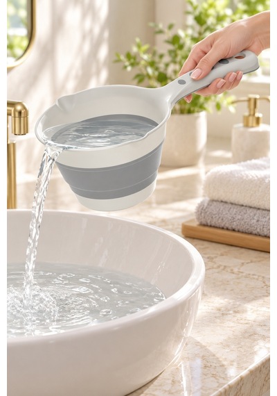 Katlanır Koçero Maşrapa Saplı Su Kabı, Banyo Ve Mutfak İçin Yer Tasarruflu Tasarım - 940279160 Diğer