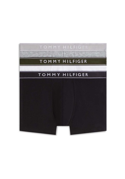 Tommy Hilfiger Erkek 3'lü Boxer Um0um038820wd-16303 Lacivert/beyaz/gri