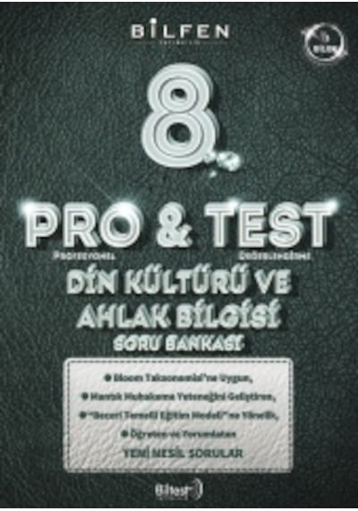 8. Sınıf Pro&test Din Kültürü Ve Ahlak Bilgisi Soru Bankası