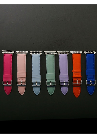 Apple Uyumlu  Watch 3 4 5 6 7 8 9 Se 38 40 41mm Kalite Deri Kordon