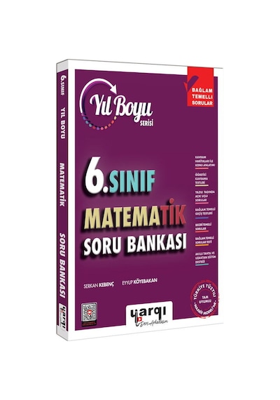 Yargı Ders Arkadaşım 6.sınıf Yıl Boyu - Matematik Soru Bankası Kolay-orta - 2026