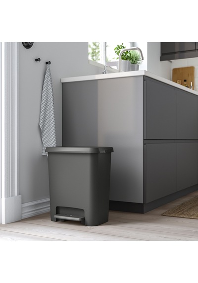 Ikea Knöckla Çöp Kutusu 25 Lt Koyu Gri