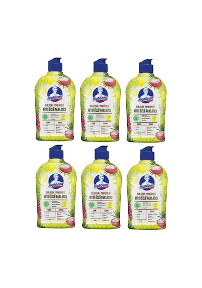 Highgenic Bitki Özlü Bulaşık Makinesi Parlatıcı 6 x 500 ML