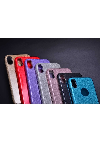 Apple Uyumlu iPhone Xs Max 6.5 Kılıf Zore Shining Silikon Mor