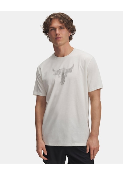 Under Armour Ua Project Rock Brahma Bull Kısa Kollu T-shirt-31727 Ekru-siyah