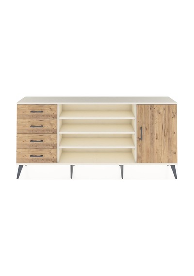Arges Konsol 6 Raflı 4 Çekmeceli Tek Kapaklı 176x30x83 Aytaşı-çam/çam Çam/çam Arges Konsol 6 Raflı 4 Çekmeceli Tek Kapaklı 176x30x83 Aytaşı-çam/çam Çam/çam