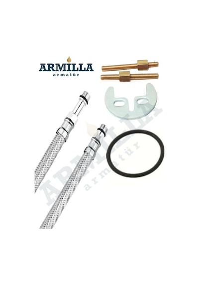 Beyaz Gold Mix Kuğu Mutfak Eviye Bataryası Musluğu Çeşmesi Ekru