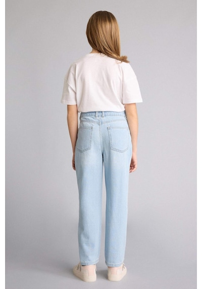 Defacto Mom Fıt Geniş Paça Jean Pantolon Kız Çocuk G0255a826smnm39 Mavi-nm39