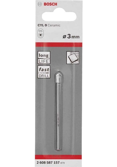 Bosch cyl-9 Serisi Seramik Matkap Ucu 3*70 mm-2608587157