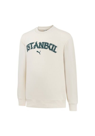 Puma Istanbul Collectıon Grafik Sweatshirt 680764 87 Beyaz