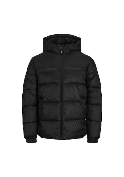 Jack & Jones Jack&Jones Kapüşonlu Büyük Beden Siyah Erkek Mont 12243520 Siyah